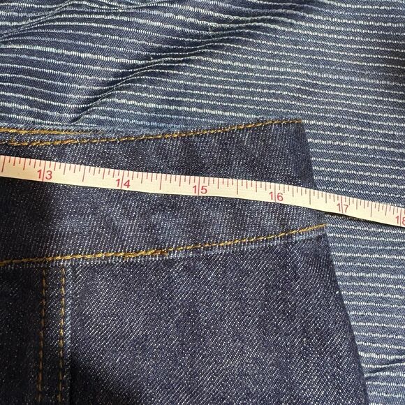 Altar'd State Denim Skirt Womens M Dark Wash Mini Y2K Modest Indie Boho - Picture 7 of 9